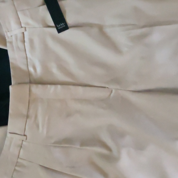 Nicole Miller High Rise Straight Leg Dress Women Pants. Color Taupe/Tan. Size L. - Picture 2 of 11